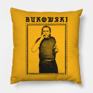 Charles Bukowski / Original Punkstyle Design Pillow