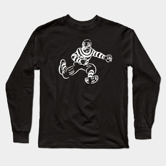 football player Long Sleeve T-Shirt by Pixel Threads 
