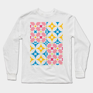 High Fashion Colorful Pattern Long Sleeve T-Shirt