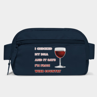 Funny Wine Country Vino Lover DNA Genetics Bag