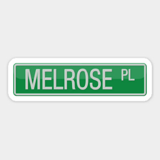 Melrose Place Street Sign T-shirt Sticker