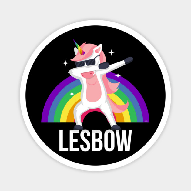 Lesbow Rainbow Unicorn Gay Pride Month t-shirt Shirt Tee Gift Magnet by creative
