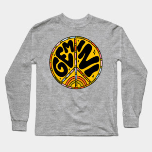 Gemini Peace Sign Long Sleeve T-Shirt