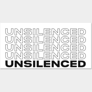 Unsilenced Multi Black Posters and Art