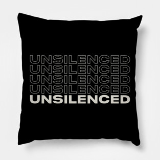 UnSilenced Multi White Pillow
