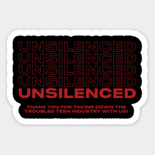 UnSilenced Multi Red Sticker