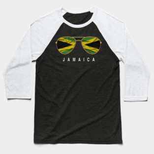 Jamaica  Sunglasses Baseball T-Shirt