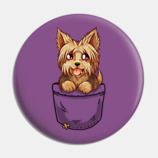Pocket Cute Yorkshire Terrier Pin