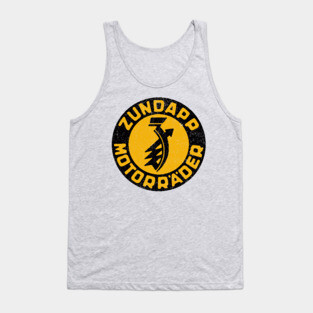 Defunct Zundapp Motorcycles / Faded Vintage Style Tank Top
