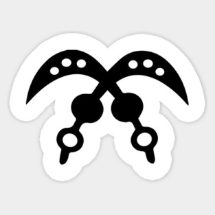 Akofena | Adinkra Symbol | African | African American | Black Lives Sticker