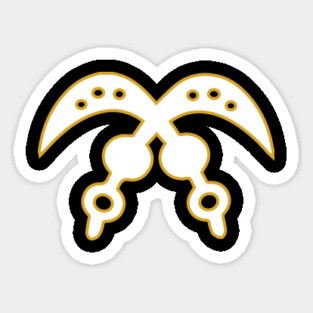 Akofena | Adinkra Symbol | African | African American | Black Lives Sticker