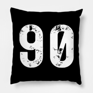 Big Number 90 for Bday 90th Birthday K-pop Merchandise Pillow