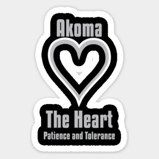 Akoma | Adinkra Symbol | African | African American | Black Lives Sticker