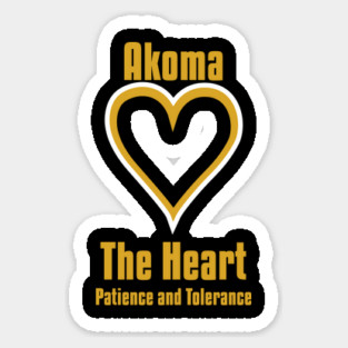 Akoma | Adinkra Symbol | African | African American | Black Lives Sticker