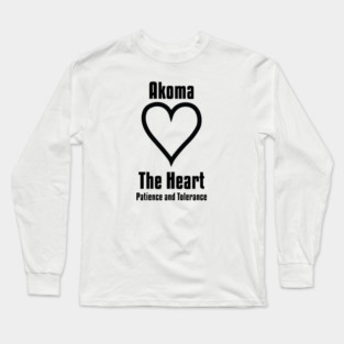 Akoma | Adinkra Symbol | African | African American | Black Lives Long Sleeve T-Shirt