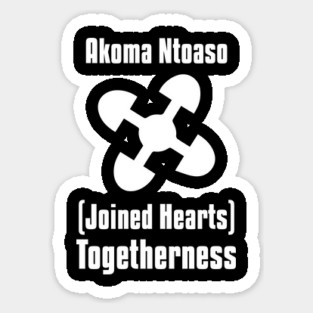 Akoma Ntoso | Adinkra Symbol | African | African American | Black Lives Sticker