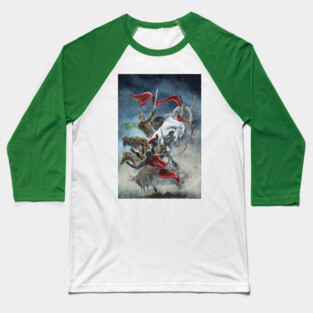 Theoden Throws Down the Captain of the Haradrim Baseball T-Shirt