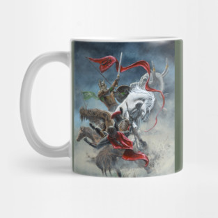 Theoden Throws Down the Captain of the Haradrim Mug