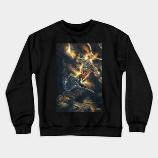 Gothmog Attacks Fingon, King of the Elves Crewneck Sweatshirt
