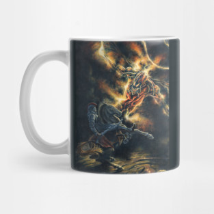 Gothmog Attacks Fingon, King of the Elves Mug