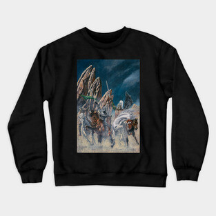 Aragorn and Eomer Ride to the Land of the East Crewneck Sweatshirt