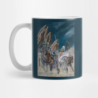 Aragorn and Eomer Ride to the Land of the East Mug