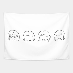 Beatles Minimalism Tapestry