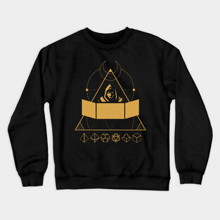 Game Master with Dice Set Bronze TRPG Tabletop RPG Gaming Addict Crewneck Sweatshirt