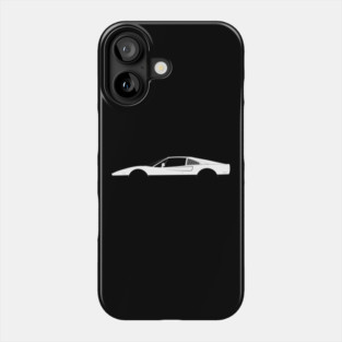 Ferrari 308 GTS Silhouette Phone Case