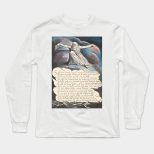 America. A Prophecy, Plate 10, "The Terror Answered...." by William Blake Long Sleeve T-Shirt