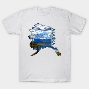 State of Alaska Outline T-Shirt