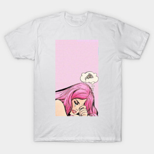 Pink Lady Crying T-Shirt