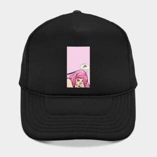 Pink Lady Crying Hat