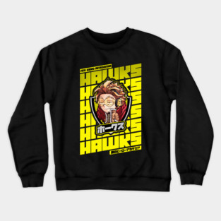 Winged Hero || Chibi Emblem Design -Yellow- Crewneck Sweatshirt