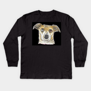 Eyes of a different color pup Kids Long Sleeve T-Shirt