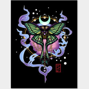 Luna Moth Posters and Art
