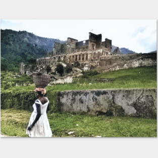 Colorized vintage photo Haitian Sans Souci Posters and Art