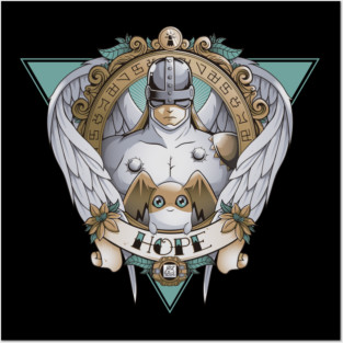 Digimon of Hope Angemon - Angel wings - Patamon Tattoo Posters and Art