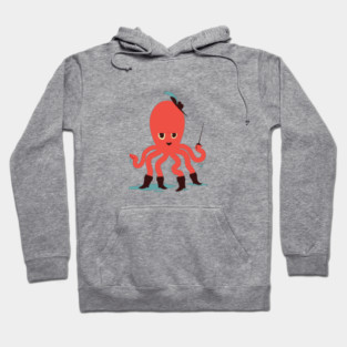 Octopus in Boots Hoodie