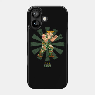 Guile Street Fighter Retro Japanese Phone Case