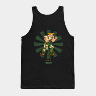 Guile Street Fighter Retro Japanese Tank Top