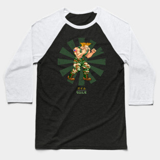 Guile Street Fighter Retro Japanese Baseball T-Shirt