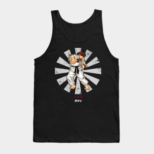 Ryu Street Fighter Retro Japanese Tank Top