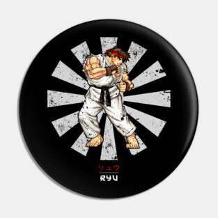 Ryu Street Fighter Retro Japanese Pin