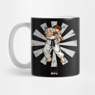 Ryu Street Fighter Retro Japanese Mug