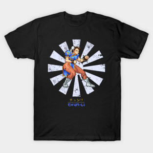Street Fighter Chun Li Retro Japanese T-Shirt