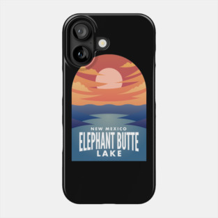 Elephant Butte Lake NM Retro Sunset Phone Case