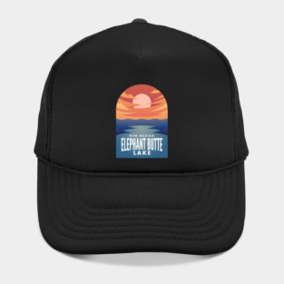 Elephant Butte Lake NM Retro Sunset Hat