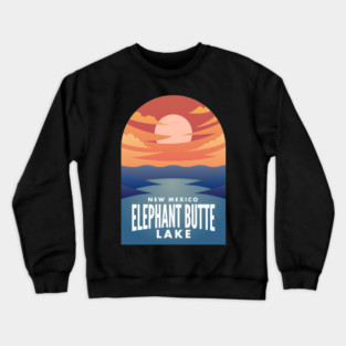 Elephant Butte Lake NM Retro Sunset Crewneck Sweatshirt
