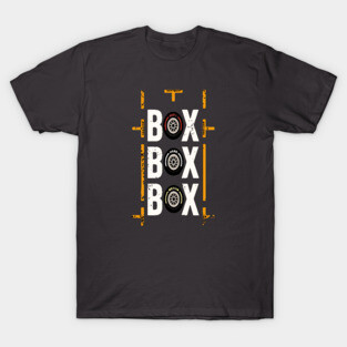 "Box Box Box" F1 Tyre T-Shirt